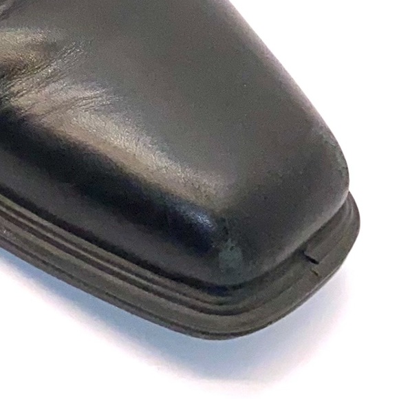 ECCO City Tray Plain Toe Derby Black Leather Shoes Mens size 10 - Picture 6 of 7